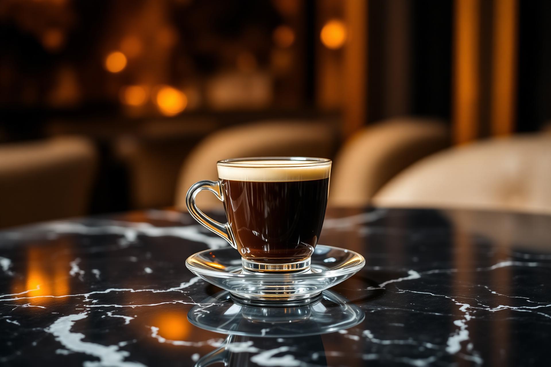 Premium espresso served in a luxury Riyadh hospitality setting
